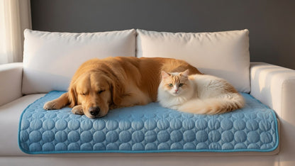 Arctic Paw Pets Cooling Blanket for Dogs & Cats – Breathable Self-Cooling Mat