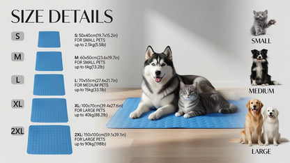 Arctic Paw Pets Cooling Blanket for Dogs & Cats – Breathable Self-Cooling Mat